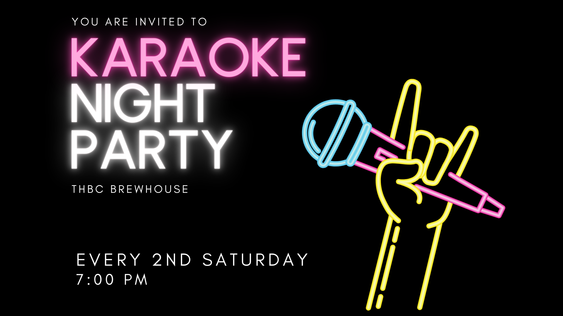 Karaoke night flyer